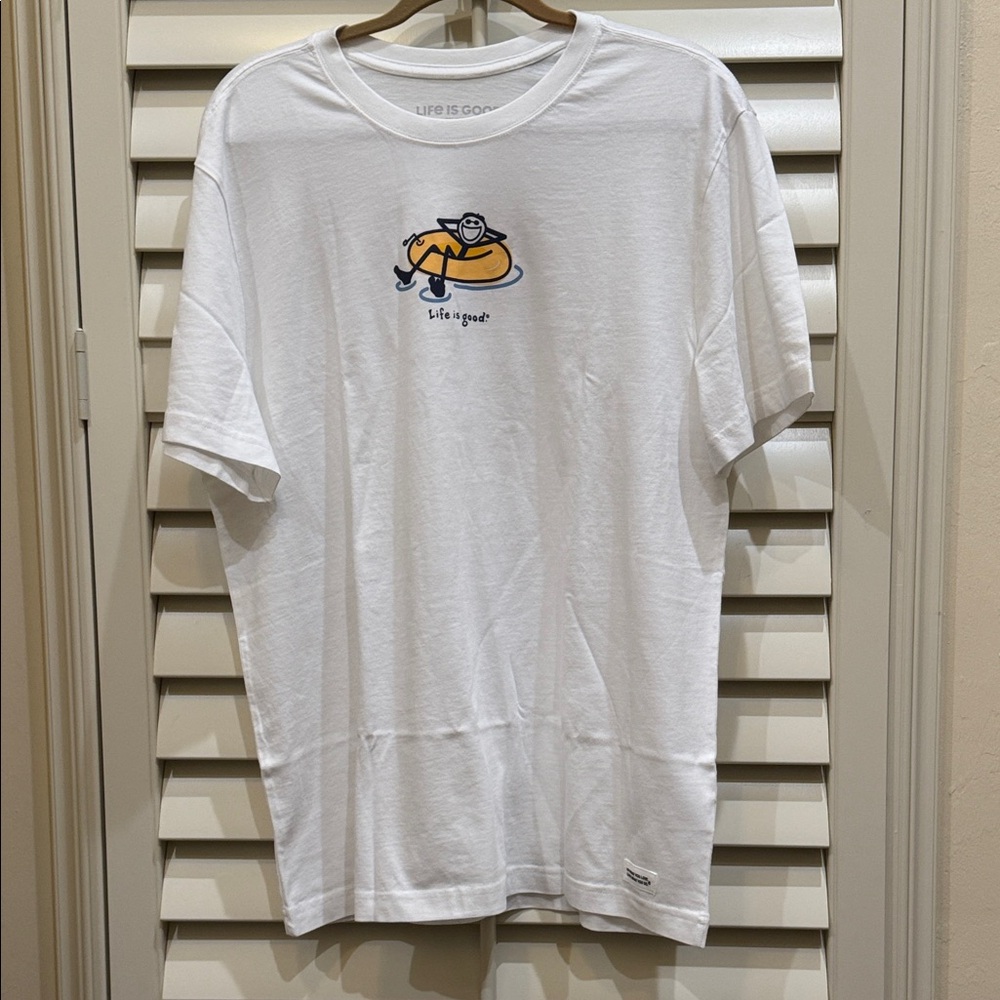 Life Is Good White Short Sleeve Tee